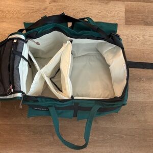 Mountain Hardwear 50L Weekender Teal Canvas Travel Bag with Black Trim